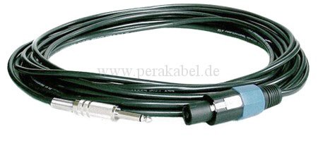 Lautsprecherkabel (Boxenkabel 2 x 1,5 qmm) Klinkenstecker 6,3mm auf Lautsprecherstecker