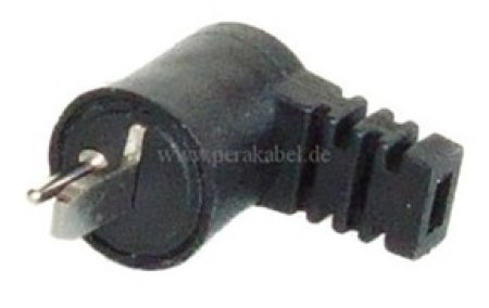 Lautsprecherkabel  (HIFI) Stecker gewinkelt auf 2 abisolierte Leiter