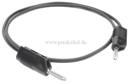 Bananenstecker 4mm auf Bananenstecker 4mm Stapelbar (LiFY 1x 2,5qmm)