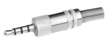 Miniklinkenstecker 3,5mm 4 polig auf Miniklinkenstecker 3,5mm 4 polig