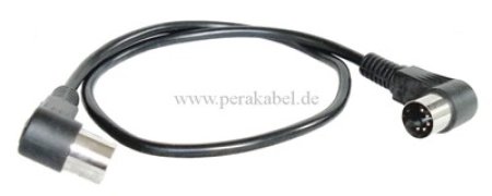 DIN-Kabel ( Midikabel )  standard 5polig gewinkelt
