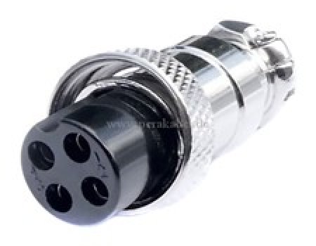 Mikrofonstecker (Multikontakt Verbinder) 4polig auf Mikrofonbuchse (Multikontakt Verbinder) 4polig