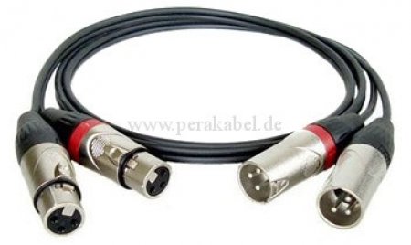 Zwillings-Mikrofonkabel XLR-Stecker/Buchsen (DAP X-type)