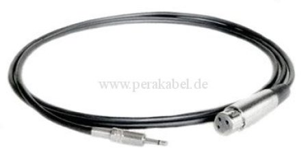 Mikrofonkabel (standard) Miniklinkenstecker 3,5mm mono auf XLR-Buchse