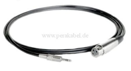 Mikrofonkabel (standard) Miniklinkenstecker 3,5mm stereo auf XLR-Buchse