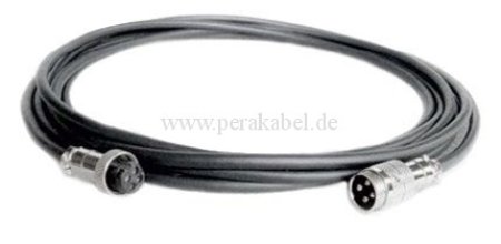 Mikrofonstecker (Multikontakt Verbinder) 4polig auf Mikrofonbuchse (Multikontakt Verbinder) 4polig