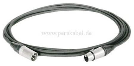 Mikrofonkabel - XLR 3pol Neutrik ( Mik-D/D 3 )- Schirm am Gehäuse