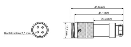 Mikrofonstecker  2 polig
