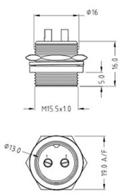 Mikrofonstecker Einbau  4 polig