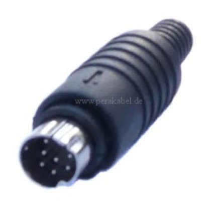 Mini DIN-Stecker 8 polig