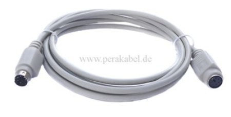 DIN-Kabel  Mini DIN-Stecker/Buchse 6 polig (PS2)