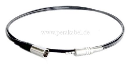 Miniklinkenstecker 2,5mm stereo 3pol auf Mini XLR-Stecker 3pol