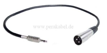 Klinkenstecker 3,5mm mono auf XLR-Stecker