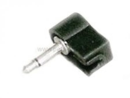 Klinkenstecker 3,5mm mono gewinkelt auf Klinkenbuchse 6,3mm mono