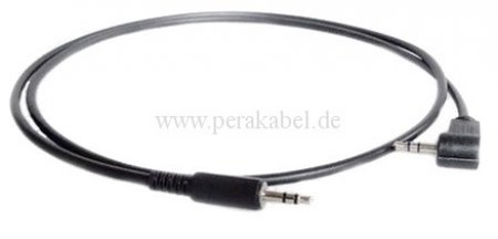Miniklinkenstecker 3,5mm stereo gerade auf Miniklinkenstecker 3,5mm stereo gewinkelt