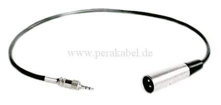 Miniklinkenstecker 3,5mm stereo auf XLR-Buchse Miniklinkenstecker 3,5mm stereo auf XLR-Buchse