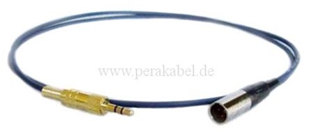 Miniklinkenstecker 3,5mm verg. stereo 3pol auf Mini XLR-Stecker 3pol ( DAP MK-SPIN )