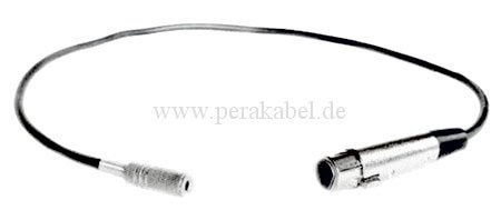 XLR-Buchse auf Miniklinkenbuchse 3,5mm 2polig