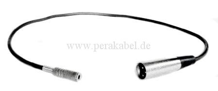 XLR-Stecker auf Miniklinkenbuchse 3,5mm mono Adapterkabel