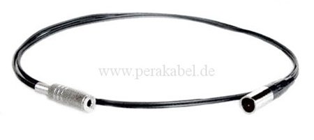 Mini XLR-Stecker 3pol ( Pin 2+1 belegt ) auf Miniklinkenbuchse 3,5mm mono 2pol