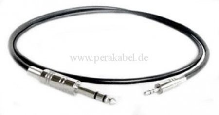 Klinkenstecker 6,3 mm stereo auf Miniklinke 3,5mm stereo