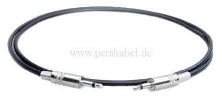Miniklinkenstecker 3,5mm metall mono auf Miniklinkenstecker 3,5mm metall mono