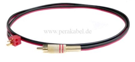 HiFi Lautsprecherkabel (6x3-2x0,75qmm) Mini Lautsprecherstecker /Cinchstecker