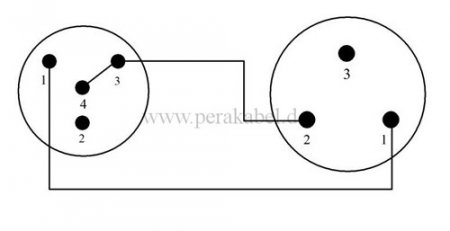 XLR-Buchse NC3FXX auf Mini XLR-Buchse RT4FC-B ( 2x 0,22qmm )