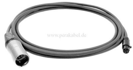 Mini XLR-Buchse 5 polig auf XLR-Stecker 5 polig