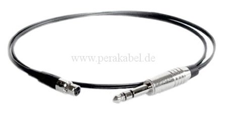 Mini XLR-Buchse 3pol auf Klinkenstecker 6,3mm stereo 3pol