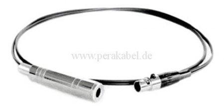 Mini XLR-Buchse 3pol auf Klinkenbuchse 6,3mm stereo 3pol