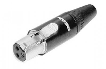 Mini XLR-Buchse RT3FC-B auf 2 Mini XLR-Stecker RT3MC-B