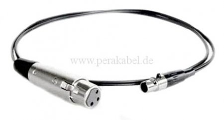 Mini XLR-Buchse 3pol auf XLR-Buchse 3pol