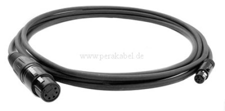 Mini XLR-Buchse auf XLR-Buchse (5 polig)