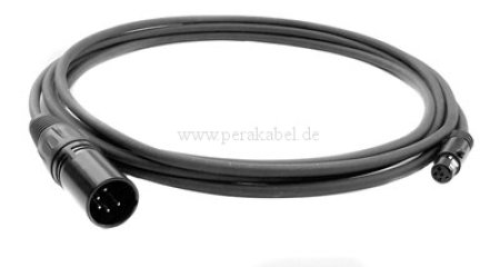 Mini XLR-Buchse auf XLR-Stecker (5 polig)