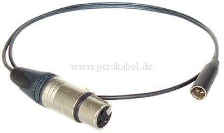 XLR-Buchse NC3FXX auf Mini XLR-Stecker RT4MC-B ( 2x 0,22qmm )