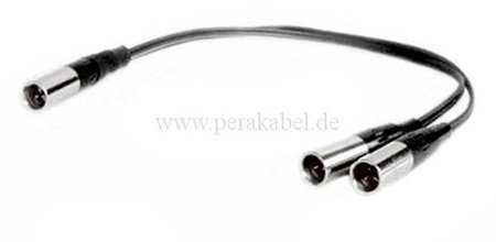 Mini XLR-Stecker 3pol auf 2 Mini XLR-Stecker 3pol