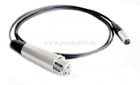 Mini XLR-Stecker 3pol auf XLR-Buchse 3pol