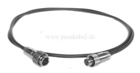 Mini XLR-Kabel SC-Cicada SO-D14 2x0,14qmm-Mini XLR verg. Kontakte ( mit Überwurfmutter )