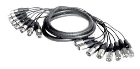 Multicore - 8 XLR-Stecker auf 8 XLR-Buchsen