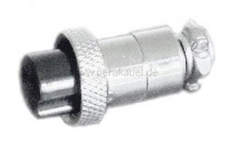 Spiralkabel - Mikrofonstecker 4 polig auf Mikrofonbuchse 4 polig (Masse an 1)