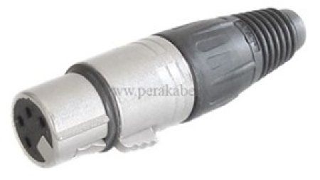 Stereokabel-Klinkenstecker 4,4mm 5polig auf XLR-Buchse 4 polig Neutrik