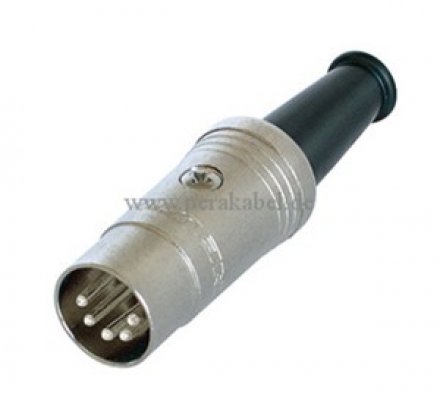 DIN-Kabel Stecker 5polig metall