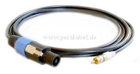 Lautsprecherkabel (Boxenkabel) Lautsprecherstecker auf RCA-Stecker
