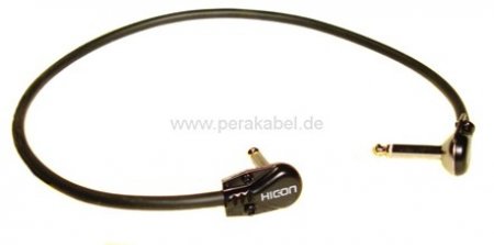 Patchkabel-Winkelklinkenstecker 6,3mm mono gewinkelt ( Hicon )  "professional"