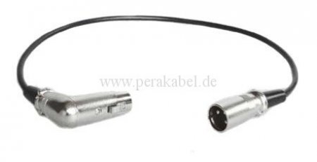 XLR-M auf XLR-F gewinkelt