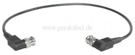 Patchkabel - BNC-Stecker gewinkelt auf BNC-Stecker gewinkelt ( Koaxialkabel 75 Ohm )