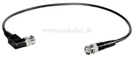 Patchkabel - BNC-Stecker auf BNC-Stecker gewinkelt ( Koaxialkabel 75 Ohm )