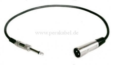 Klinkenstecker 6,3mm mono auf XLR m