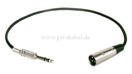 Klinkenstecker 6,3mm stereo auf XLR m